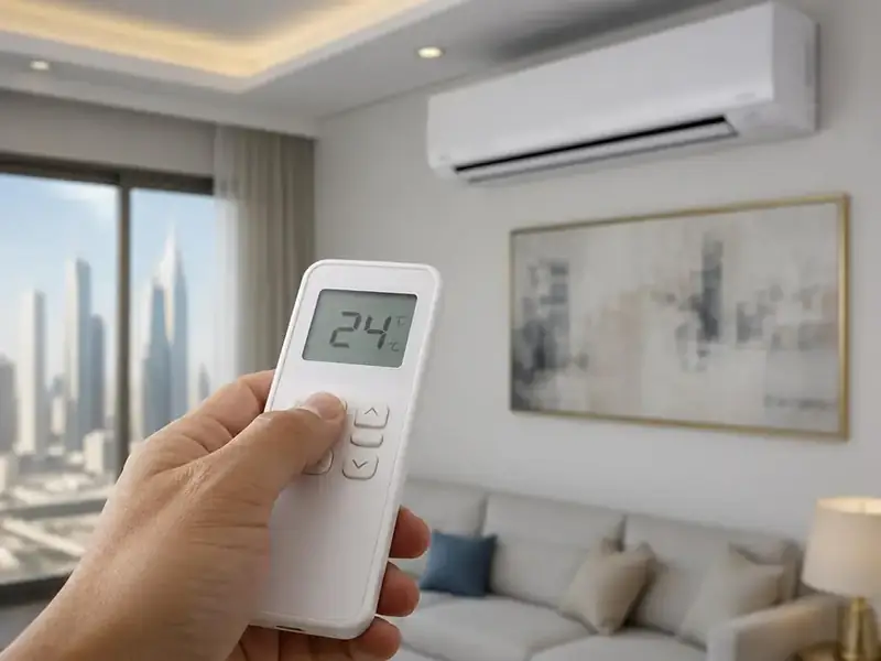 ضبط درجة حرارة المكيف على ٢٤ مئوية لتوفير الكهرباء - شركة السعادة للتكييف والتبريد بالرياض
